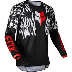 Maglie Maglia Fox 180 Peril Nero Rosso