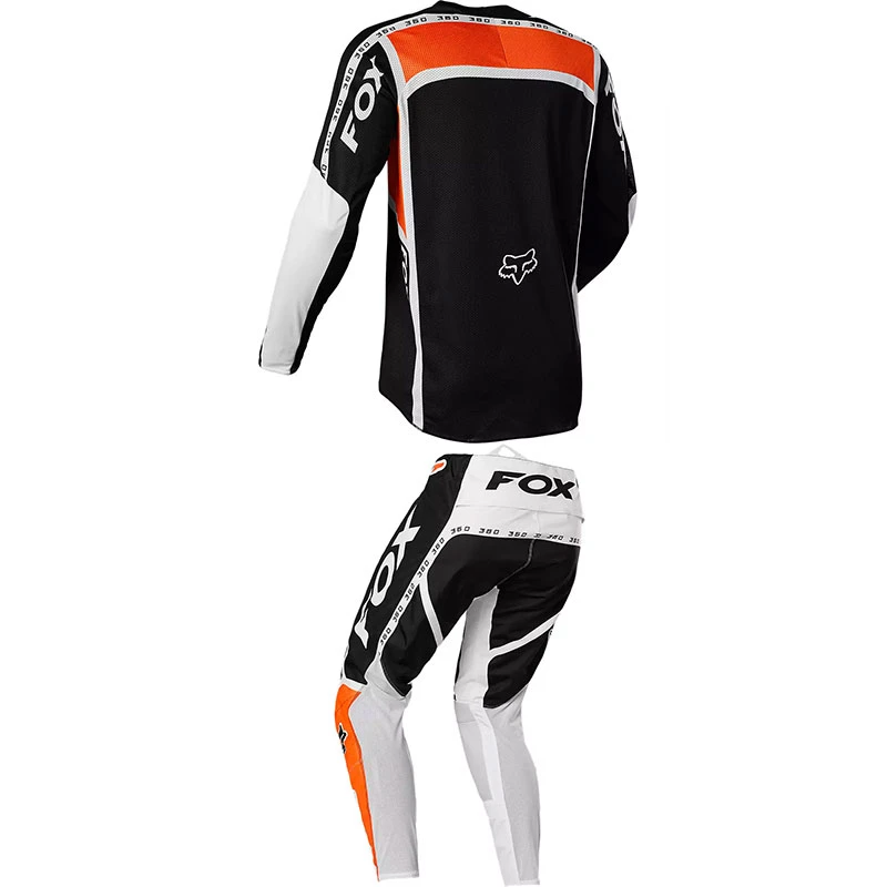 Completi Completo Fox 360 Dvide Nero Bianco Arancio 2 Completi Completo Fox 360 Dvide Nero Bianco Arancio - immagine 2