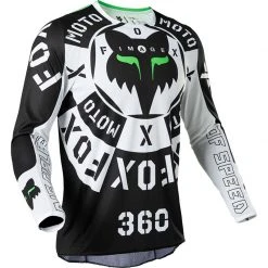 Maglie Maglia Fox 360 Nobyl Nero Bianco