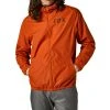 Felpe Giacca Fox Clean Up Windbreaker Burnt Arancio -Vendite Fox fox clean up windbreker jacket arancio