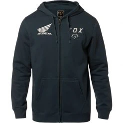 Felpe Felpa Fox Honda Zip Blu Navy
