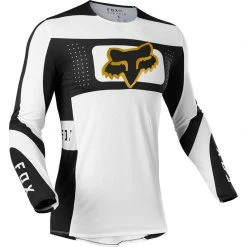 Maglie Maglia Fox Flexair Mirer Bianco Nero