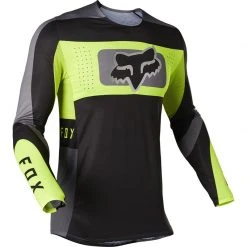 Maglie Maglia Fox Flexair Mirer Nero Giallo