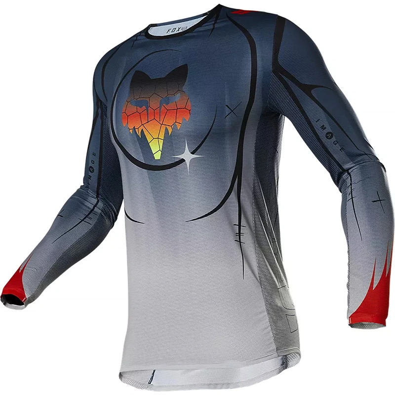 Maglie Maglia Fox Flexair Skarz Le Dark Indigo 1 Maglie Maglia Fox Flexair Skarz Le Dark Indigo