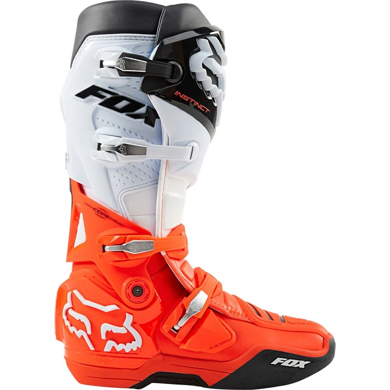 Offroad Stivali Fox Instinct Nero Bianco Arancio 2 Offroad Stivali Fox Instinct Nero Bianco Arancio - immagine 2