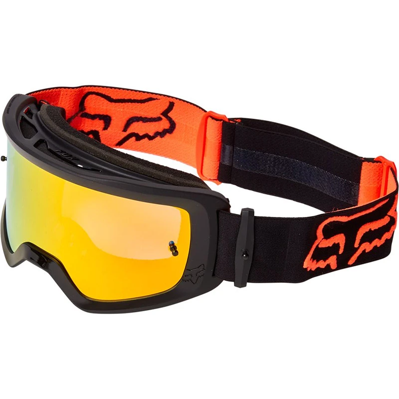Maschere Maschera Fox Main Stray Spark 2022 Nero Arancio 1 Maschere Maschera Fox Main Stray Spark 2022 Nero Arancio