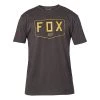 T Shirts T Shirt Fox Shield Ss Premium Nero Oro -Vendite Fox fox shieldss premium tee oro