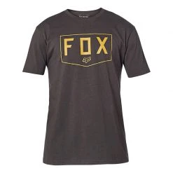 T Shirts T Shirt Fox Shield Ss Premium Nero Oro
