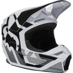 Policarbonato Casco Fox V1 Lux Nero Bianco