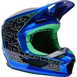 Policarbonato Casco Fox V1 Peril Blu