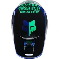 Policarbonato Casco Fox V1 Peril Blu -Vendite Fox fox v1 peril blu 3