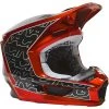 Policarbonato Casco Fox V1 Peril Rosso Fluo -Vendite Fox fox v1 peril rosso