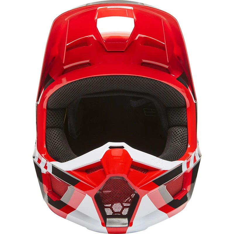 Policarbonato Casco Fox V1 Lux Rosso Fluo 3 Policarbonato Casco Fox V1 Lux Rosso Fluo - immagine 3