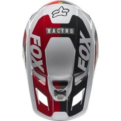 Policarbonato Casco Fox V2 Paddox Rosso Nero Bianco -Vendite Fox fox v2 paddox helmet rosso 3