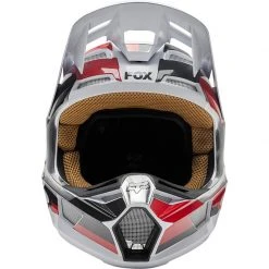 Policarbonato Casco Fox V2 Paddox Rosso Nero Bianco -Vendite Fox fox v2 paddox helmet rosso 4