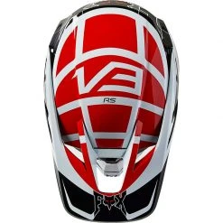 Fibra Casco Fox V3 Rs Celz Rosso Nero Bianco -Vendite Fox fox v3 rs celz helmet rossonerobianco 3