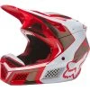 Fibra Casco Fox V3 Rs Mirer Rosso Fluo