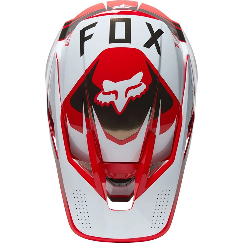 Fibra Casco Fox V3 Rs Mirer Rosso Fluo 3 Fibra Casco Fox V3 Rs Mirer Rosso Fluo - immagine 3